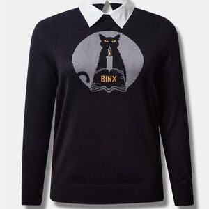 Torrid Black Cat Graphic Sweater